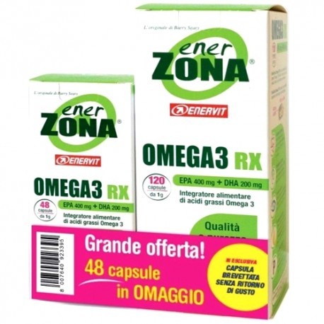 Enervit Enerzona Omega 3 Rx 12048 Capsule Offerta Convenienza Integratore Per Colesterolo