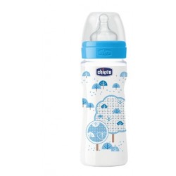 Chicco Natural Feeling 6 M+ Boy Biberon 330 ml - Farmacie Ravenna