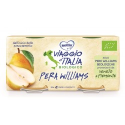 Mellin Viaggio Italia omogeneizzato bio pera Williams 2x100gr.