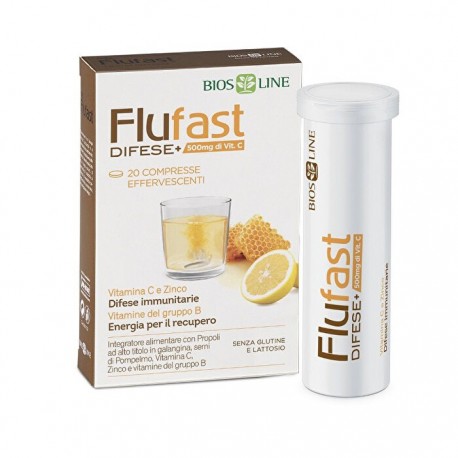 Biosline Flufast Difese+ Integratore di Vitamina C 20 compresse