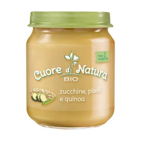 Cuore di Natura Bio Omogeneizzato con Piselli Zucchine Quinoa 110 g