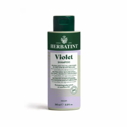 Herbatint Violet Shampoo 260 Ml Shampoo Antigiallo Per Capelli Bianchi e Decolorati