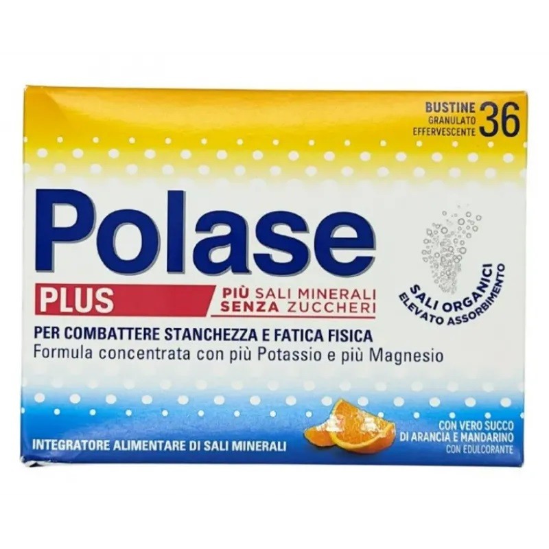 Polase Plus Gusto Arancia Integratore per Stanchezza 36 Bustine