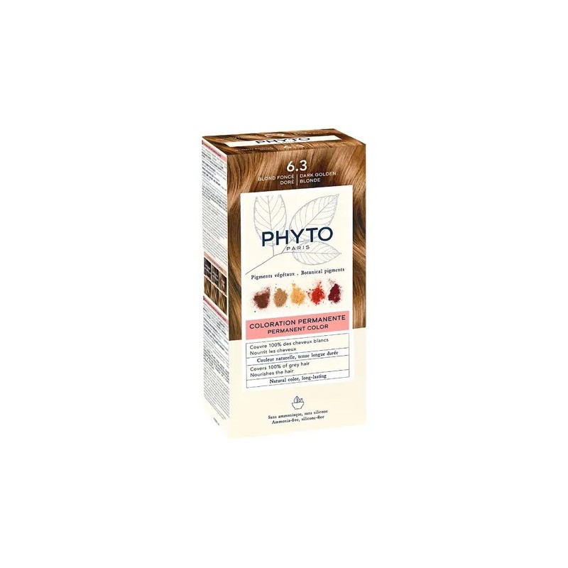 Phyto Phytocolor 6.3 Biondo Scuro Dorato Colorazione Permanente Per Capelli