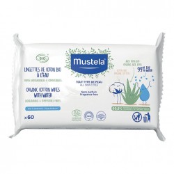 Mustela salviette acqua compostabili 60 pezzi