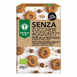 Probios Biscotti Fiori Alla Nocciola Senza Zuccheri Aggiunti 200 G