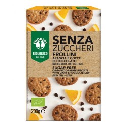 Frollino arancia gocce di cioccolato senza zuccheri 200 g