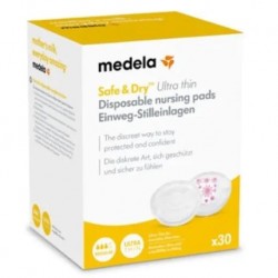 Medela Safe&Dry Coppetta Assorbilatte Ultra thin per neo mamme 30 pezzi