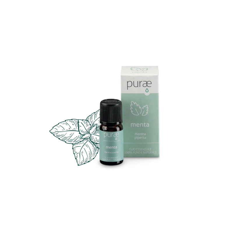 Purae Menta Piperita Bio Olio Essenziale 10 ml