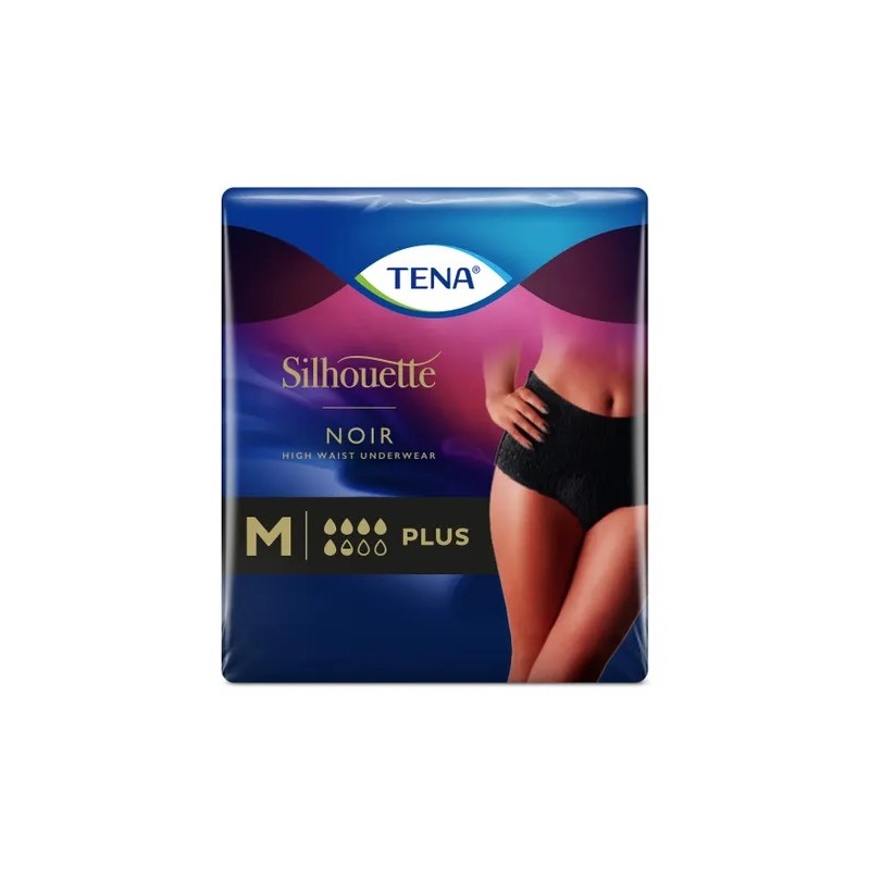 Tena Silhouette Noir Pannolone A Mutandina Assorbente Vita Alta Taglia M 9 Pezzi