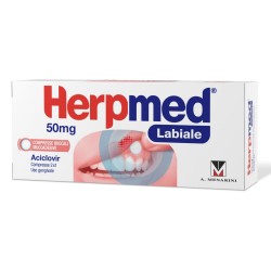 Herpmed Labiale 2 Compresse Mucoadesive per Herpes alla Bocca 50 mg