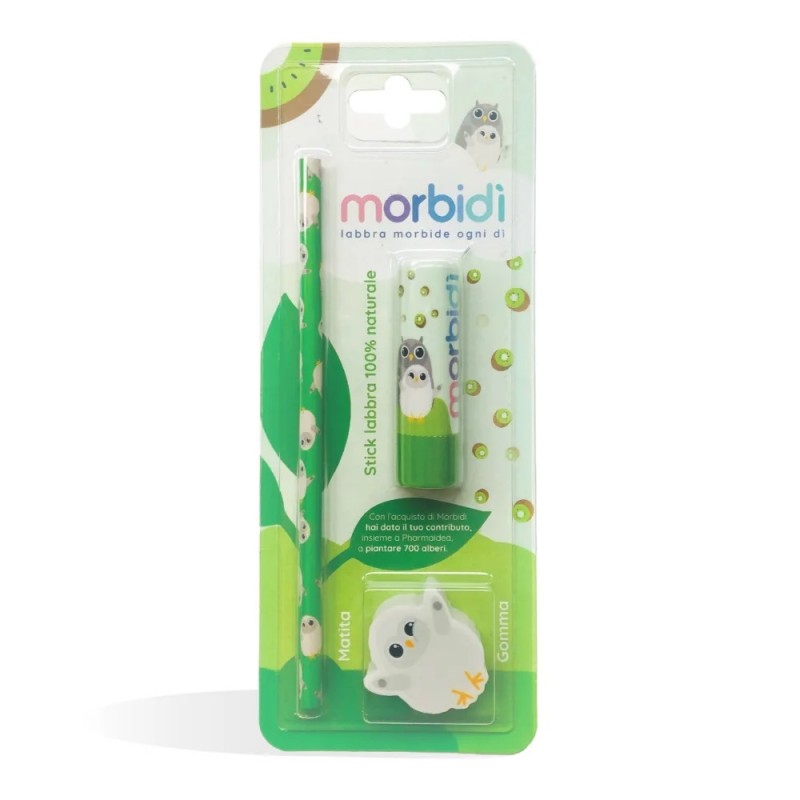 Morbidì Kit Disegno Balsamo Stick Labbra Kiwi