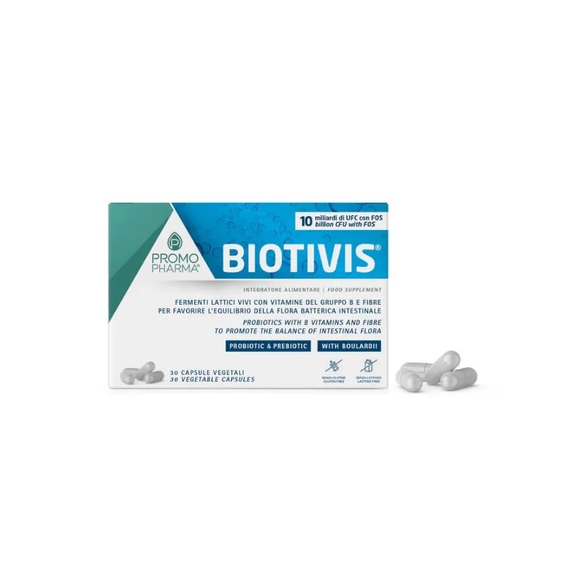 Biotivis 10 Miliardi di Probiotici Integratore per Intestino 30 Capsule