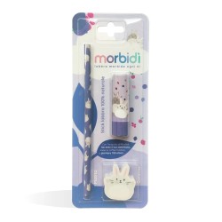 Morbidì Kit Disegno Balsamo Stick Labbra Frutti Di Bosco + Matita + Gomma