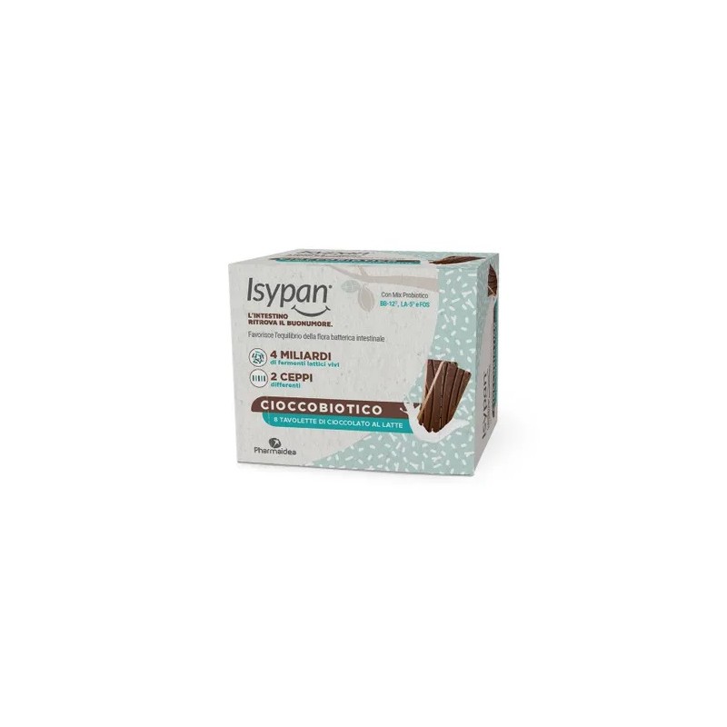 Isypan Cioccobiotico Latte 8 Pezzi