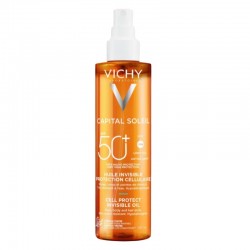 Vichy Capital Soleil spf50+ olio invisibile viso corpo capelli 200 ml